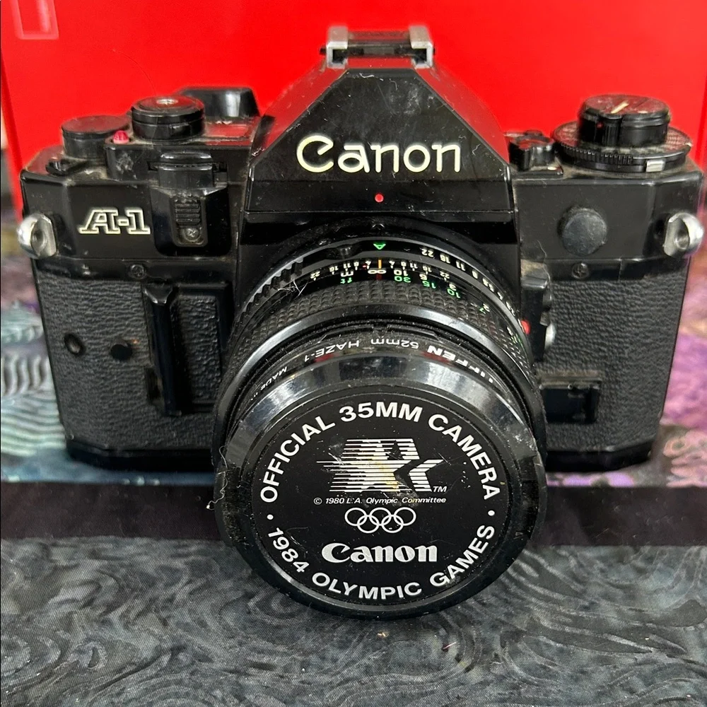 Canon A-1 Black 35mm Film Camera